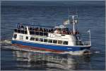 Die 1963 gebaute JAN CUX ist am 30.09.2015 auf der Elbe vor Cuxhaven unterwegs. Sie ist 23,66 m lang und 5,69 m breit. Heimathafen ist Cuxhaven. Frühere Namen: OLIVIA, RIVERBOAT, NIENSTETTEN, PLISCH UND PLUM.