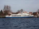 Die  SEEBAD JULIUSRUH ,am 24.Dezember 2015 noch im schneefreien Hafen von Breege.