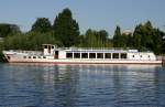 MS  Knigswald  der Schiffahrt in Potsdam an seinem Liegeplatz in Potsdam.
Aufgenommen am 10.06.2009