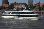 Fahrgastschiff LA PALOMA (ENI 04811010); Eigner/Betreiber: Reederei Abicht; Datum: 11.08.2025; Aufnahmeort: Elbe/Hafen Hamburg, Deutschland.