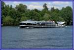 MS Moby Dick auf der Unterhavel nhe Sacrower Kirche. Das Schiff verfgt ber 158 Pltze. Foto:24.05.2008