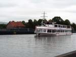 Die Poseidon auf dem Wasserstrassenkreuz Minden des Mittellandkanals. September 2009.