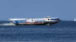 Schnellboot 197 verlässt Peterhof und beginnt sich aus dem Wasser zu heben, 20.8.17