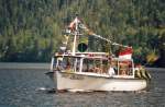 Fahrgastschiff  Dachstein , Hallsttter See, sterreich, Schiffswerft Linz 1967, Aufnahme vom Mai 2007