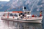 Fahrgastschiff  Joseph J. Ruston  auf dem Traunsee, sterreich, heute in Berlin als  La Belle  in Fahrt