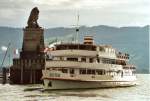 MS  Austria  fhrt in den Hafen von Lindau ein, September 2006