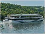 Nachschuss auf das luxemburgische Motorschiff  Princesse Marie Astrid , das auf der Mosel in Wasserbillig an mir vorbei fuhr.