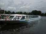 MS POSEIDON 2007 im Hafen Treptow. Schiffstaufe - Schiff der Stern und Kreisschiffahrt in Berlin.