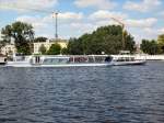 Fahrgastschiff Sanssouci auf der Spree, Hhe Treptower Park, Juni 2008