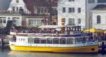 Das 26m lange Fahrgastschiff SELENE am 07.11.18 in Rostock Warnemünde