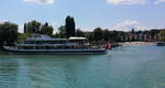 Das Motorschiff St.Gallen der SBS Schifffahrt AG im Hafen von Kreuzlingen am 14 Juli 2018.