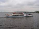 MS TEMPELHOF auf dem Wannsee. Schiff der Stern und Kreisschiffahrt in Berlin.