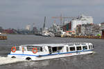 TRAVE QUEEN am 07.03.2020 im Hafen von Lübeck unweit Burgtorkai