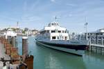 Fahrgastschiff THURGAU im Hafen von Romanshorn/Schweiz (04.05.2023)