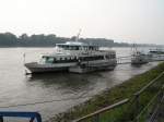 Das Ausflugsschiff Theresia auf dem Rhein vor Knigswinter.