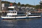 Fahrgastschiff VIKTORIA (ENI 04027920); Datum: 19.09.2025; Aufnahmeort: Elbe/Hafen Hamburg, Deutschland.