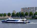 Waterbus WITTE-DE-WITH(ENI-02324397; L=38; B=8;2mtr; 500PS)erreicht Rotterdam; 110902