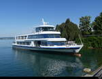 Fahrgastschiff  ZUG bei der Anlegestelle der Stadt Zug am 15.07.2023