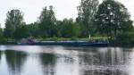 Gtermotorschiff AGT - 01 am 06.07.13 gegen 8:00 Uhr im Oder Havel Kanal vor der Schleuse Lehnitz in Warteposition    Schiffsdaten    Name: AGT 1  Ex-Name: BM-5160, BM-5412  registriert in: Szczecin 
