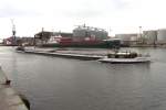 GMS FRANADA, ENI 4009670, duchfhrt den Lbecker Burgtorhafen auf dem Weg zu Nordgetreide in Schlutup... Aufgenommen: 24.04.2012 um 17:50 Uhr.