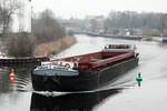 GMS Aldebaran (04602770 , 95 x 9,50m) am 18.01.2017 auf der Spree in Berlin-Charlottenburg zu Tal.