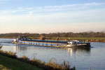 GMS Andrea-Corina (04200950 , 77,02 x 8,20m) am 05.12.2019 im Mittellandkanal Höhe km 319 / Barleber See 1 auf Bergfahrt.