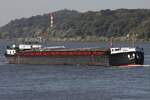 Binnenfrachtschiff ANDREA (ENI 04000200); Datum: 29.09.2025; Aufnahmeort: Elbe/Hafen Hamburg, Deutschland. 