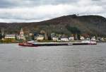 Rheinfrachter  Baden Wrttemberg  von der Reederei Schwaben, querab von Remagen - 14.11.2010