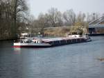 Das polnische Frachtschiff BM-5221 , 08340050 , am 17.03.2012 im Havelkanal zu Tal bei Buchow-Karpzow.