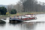 GMS Buche (04025900 , 80 x 8,22m) am 05.04.2016 im Elbe-Havel-Kanal zw. Genthin und Schleuse Wusterwitz bei Kader Schleuse.