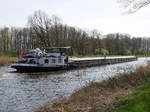 Nachschuss auf GMS BONATA WR 01-193 (ex Annegret, ex Hajo) ENI 04022740 Wroclaw (Breslau) auf dem Elbe-Lübeck-Kanal zwischen Witzeeze und Lauenburg; 16.04.2020  