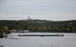 Blick von der Haveldüne auf die HAVEL am Pichelsdorfer Gmünd Richtung Teufelsberg am 19.10.2020.