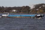 Binnenfrachtschiff BOHEMIA (ENI 08451038); Datum: 18.03.2026; Aufnahmeort: Elbe/Hafen Hamburg, Deutschland.