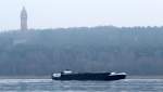 GMS Diamant II (05100160 , 80 x 9m) am 19.01.2015 auf der Havel unterhalb des Grunewald / Kaiser-Wilhelm-Turmes zu Tal.
