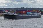 GMS DA-CAPO, ENI 02326446, L 81,20 m, B 9,50 m, 1489 t, gemeldet in Werkendam (NL), begegnet uns nahe dem Containerhafen von L�ttich auf dem Albertkanal. 17.09.2026 