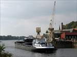 Binnenfrachtschiff FIDUCIA (4503100), Hamburg liegt an der Hitzler-Werft in Lauenburg; 26.09.2009
