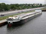 MS Fatum , 04805290 , L 105 - B 9.50 - To. 1890 , hier Festgemacht am 15.07.2011 im Westhafenkanal in Berlin-Charlottenburg.