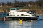 Heck vom GMS Hanse (04502690) am 17.03.2016 bei Sandau/Elbe.