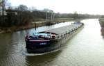 GMS JRUBE im Elbe Lbeck Kanal in Hhe Kronsforde auf Leerfahrt nach Lbeck...
Aufgenommen am 10.1.2012, 11:27 Uhr. 