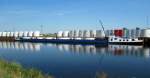 GMS Joliba (04022290 , 82 x 9m) am 02.08.2015 im Hafen Wustermark / Havelkanal).