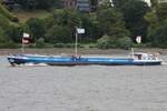 Frachtschiff KLOSTERSANDE (ENI 05500310); Datum: 05.07.2026; Aufnahmeort: Elbe/Hafen Hamburg, Deutschland.