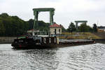 GMS LABE 15 (ENI:08451011) L.79,95m B.9,35m To.1177 Baujahr 1977 am 03.07.2020 auf dem WDK an der Schleuse Ahsen.