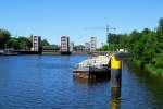 GMS MARINA ENI 04025850,liegt am Dalben des Oberwasser der Geesthachter ELB-Schleuse...