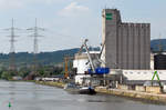 31.05.2017 Ein Schiff der MSG im Plochinger Hafen, Nummer konnte leider nicht erkannt werden