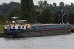 GMS NAXOS; IMO 02104530, Ex Namen: IRIS, NELCOR; SIRIKIT; Eben-Haezer; BJ 1964: L 60,50 m; B 6,65 m; t 713; gemeldet in Vis, (B), liegt in einem kleineren Seitenarm des Albert Kanal.