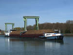GMS Osar (ENI:02104608) L.80m B.8,20m To.1077 Baujahr 1956 am 11.04.2020 auf dem WDK Oberwasser Schleuse Ahsen.