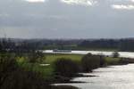 Blick vom Galgenberg in Ferchland auf die Elbe zu Berg am 13.03.2020.