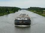 GMS  SAMARO  (04601590 , 80 x 9,50m) am 24.06.2020 im Elbe-Havel-Kanal bei Niegripp auf Talfahrt.