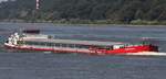 Binnenfrachtschiff STADT K�LN (ENI 04012490); Datum: 13.08.2025; Aufnahmeort: Elbe/Hafen Hamburg, Deutschland.