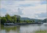 Frachtschiff  VAYA CON DIOS  Euronr 02321028, L 110m, B 11,40m, T 2826, gesehen auf der Mosel nahe Wasserbilligerbrck am 14.06.2013.